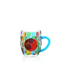 Zdjęcie Kolorowy komplet 6 kubków wykonanych ze szkła murano (280 ml)