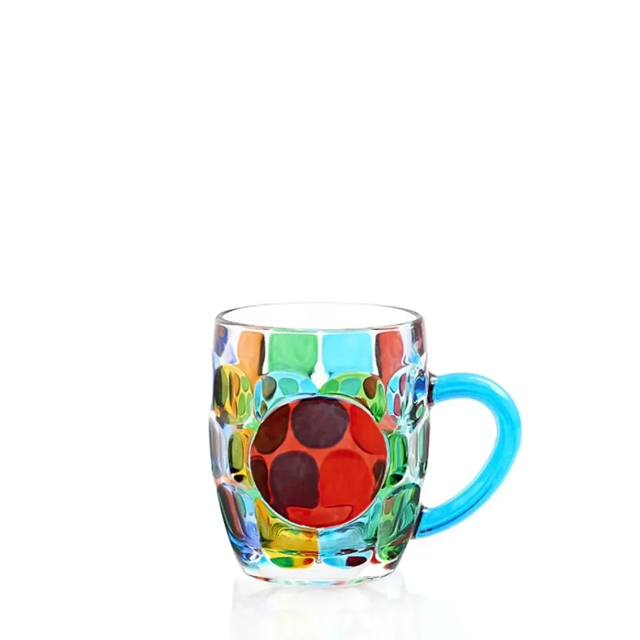 obrazek 1 Kolorowy komplet 6 kubków wykonanych ze szkła murano (280 ml)