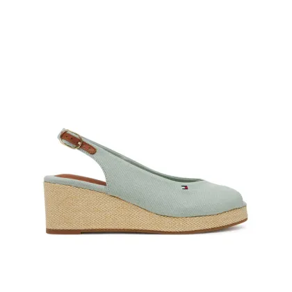 Zdjęcie Tommy Hilfiger Espadryle Flag Mid Wedge Espad Slingback FW0FW08595 Błękitny