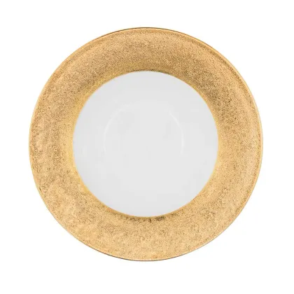 Zdjęcie Luksusowy talerz do zupy z porcelany i złota Or