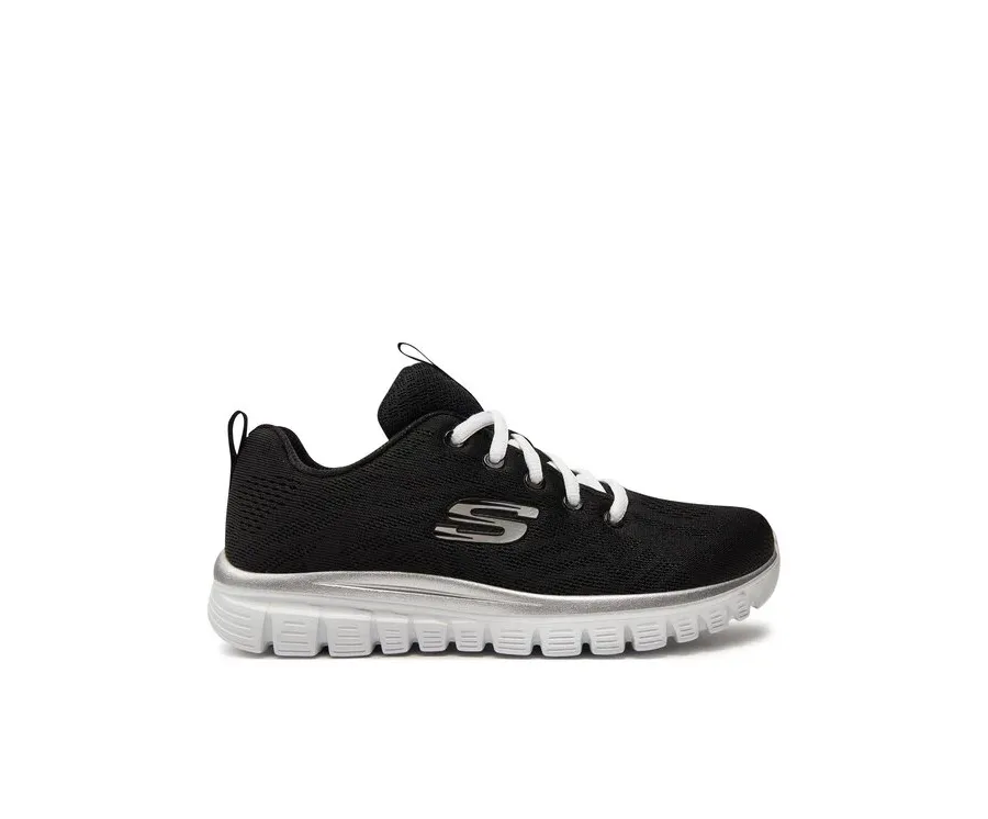 obrazek 1 Skechers Sneakersy Get Connected 12615/BKW Czarny