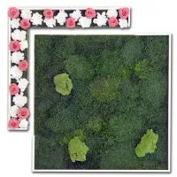 Picture Glamor plant decoration with roses and stabilized moss