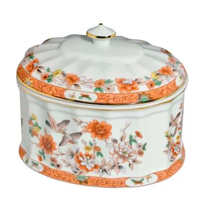 Zdjęcie Stylowy porcelanowy pojemnik Diogo z kolekcji Magnolia - Vista Alegre