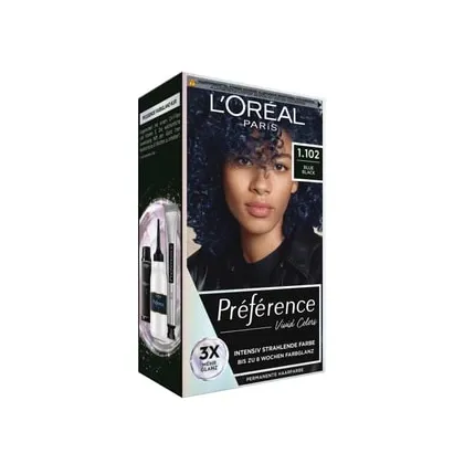 Zdjęcie L'Oréal Paris Préférence Vivid Colors Niebieski Czarny Farba do włosów 1 szt.