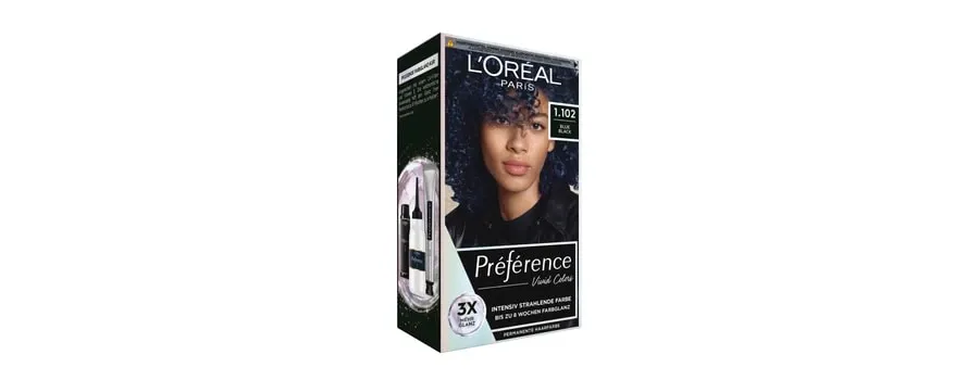 obrazek 1 L'Oréal Paris Préférence Vivid Colors Niebieski Czarny Farba do włosów 1 szt.
