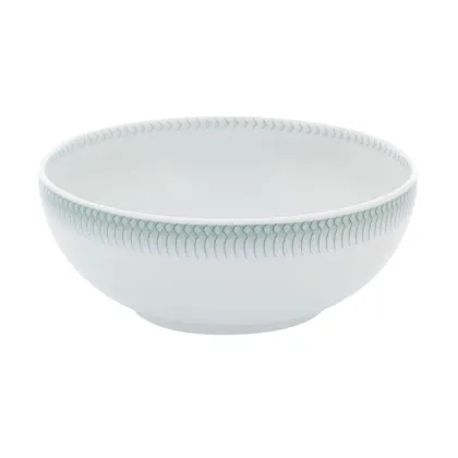 Zdjęcie Biała porcelanowa miska na płatki z kolekcji Venezia z  delikatnym ornamentem - Vista Alegre