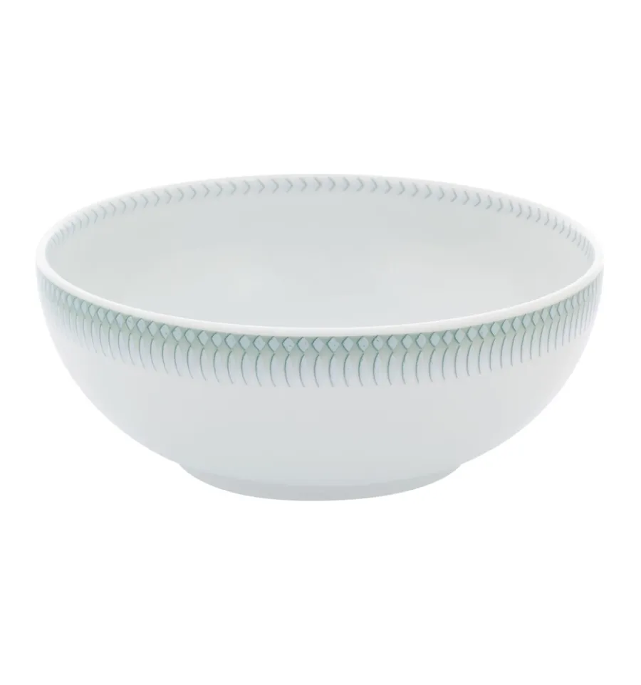 obrazek 1 Biała porcelanowa miska na płatki z kolekcji Venezia z  delikatnym ornamentem - Vista Alegre