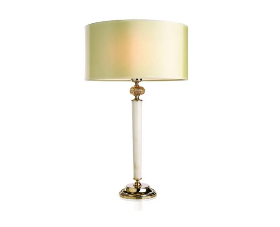 obrazek 1 Stylowa lampka z białym marmurem na stół