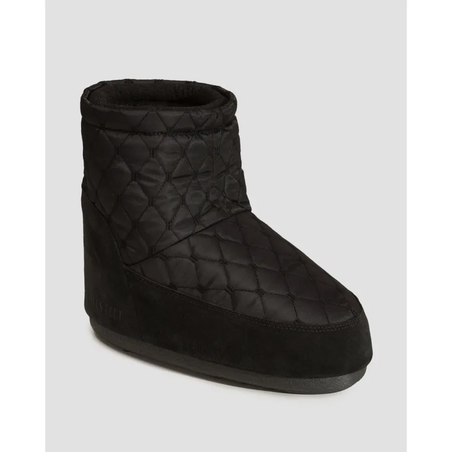 obrazek 1 Czarne Buty Zimowe Damskie Moon Boot Resort Icon Low Nolace Quilted