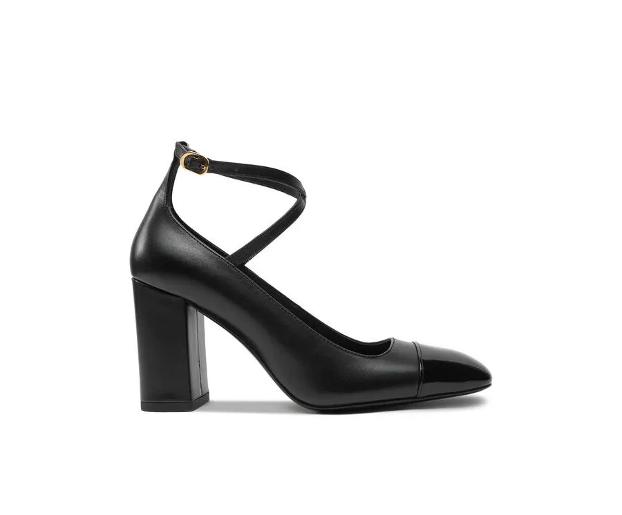 obrazek 1 Stuart Weitzman Czółenka Eden Strap 85 SK085 Czarny