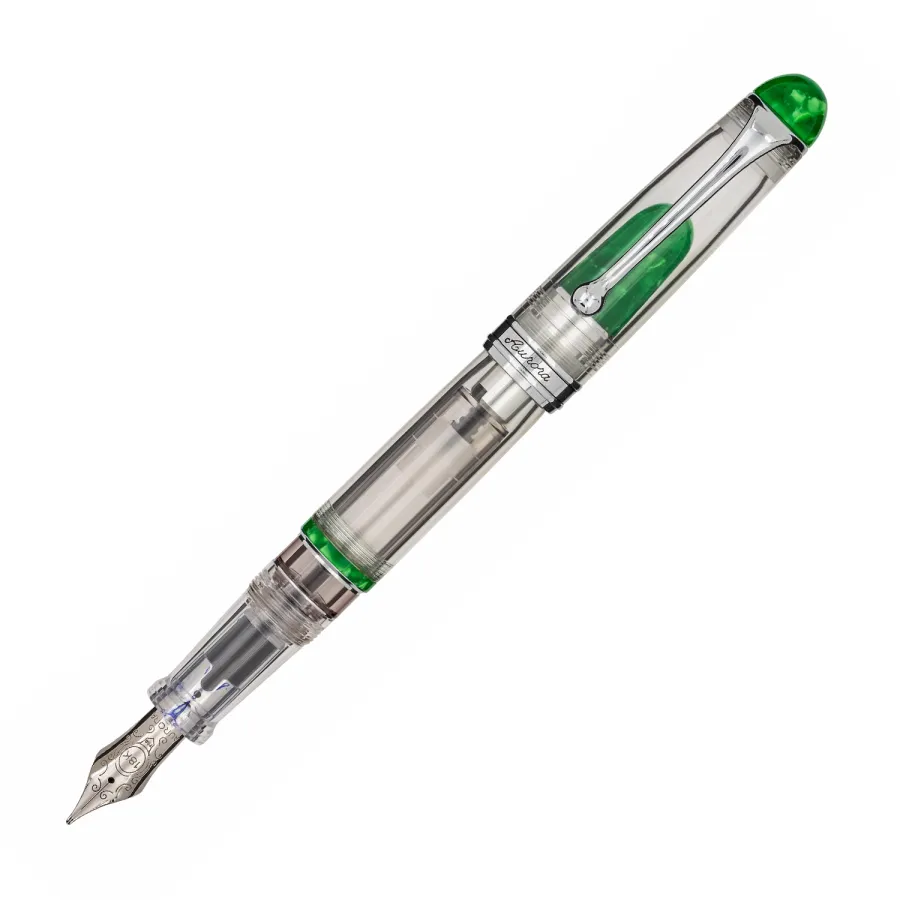 obrazek 1 Unikalne zielone pióro wieczne Demonstrator 88 Minerali - Aurora