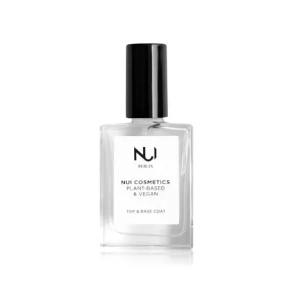 Zdjęcie NUI Cosmetics Natural & Vegan Top & Base Coat Lak. do paz. baza i warst. wierzch. 14 ml