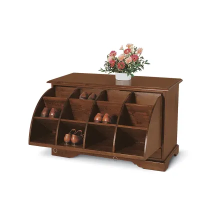 Picture A prestigious Italian chest with a shoe shelf made of solid wood