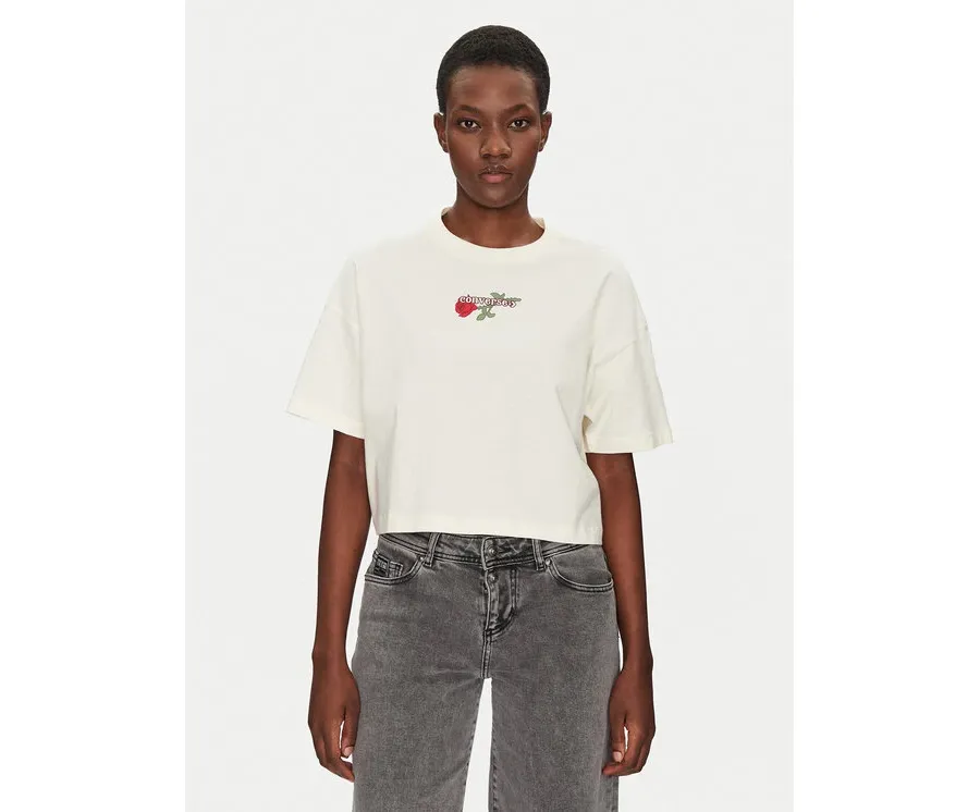 obrazek 1 Converse T-Shirt Thorned 10028306-A01 Écru Oversize