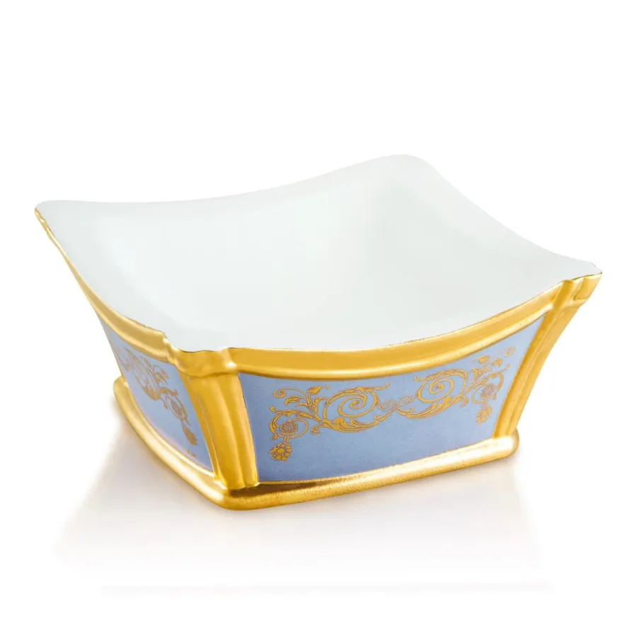 obrazek 1 Ceramiczna kwadratowa taca ze złotymi ornamentami - Ahura