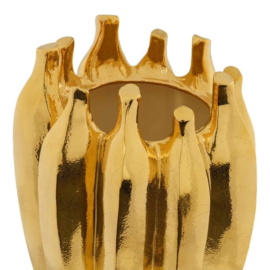 obrazek 3 Wysoki wazon o ciekawym kształcie H.42xL.32xD.Int.16 cm