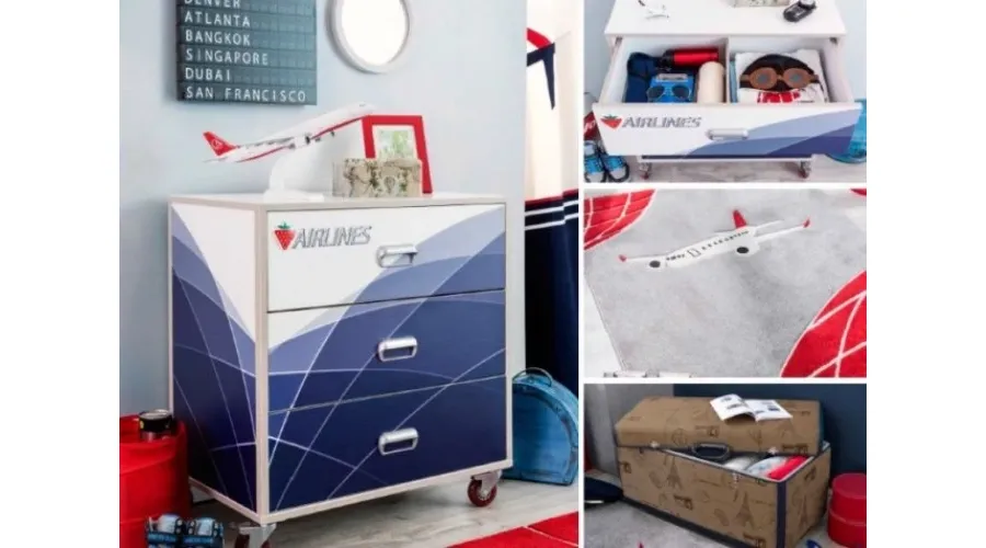 obrazek 2 Komoda imitująca wózek stewardessy do pokoju dziecka - Cilek