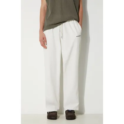 Zdjęcie MKI MIYUKI ZOKU spodnie Seersucker Trousers męskie kolor beżowy proste SEERSUCKER.TROUSERS