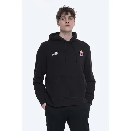 Zdjęcie Puma bluza bawełniana x Kidsuper Studios męska kolor czarny z kapturem z aplikacją 530408.01-CZARNY