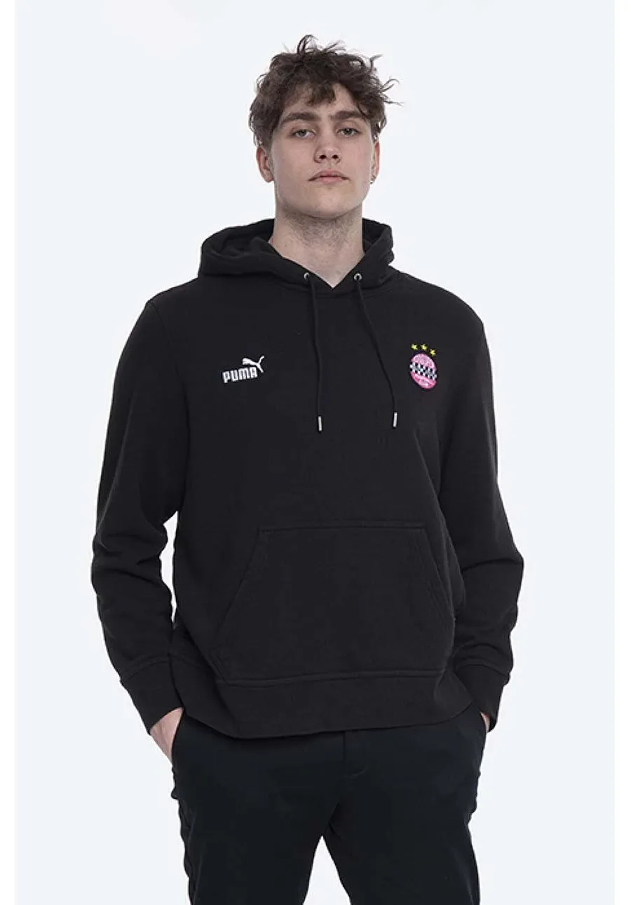 obrazek 1 Puma bluza bawełniana x Kidsuper Studios męska kolor czarny z kapturem z aplikacją 530408.01-CZARNY