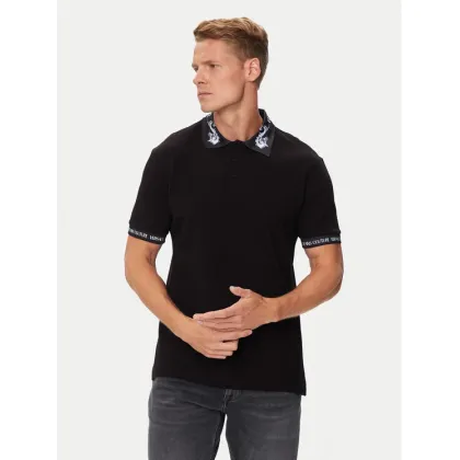 Zdjęcie Versace Jeans Couture Polo 76GAGT00 Czarny Regular Fit
