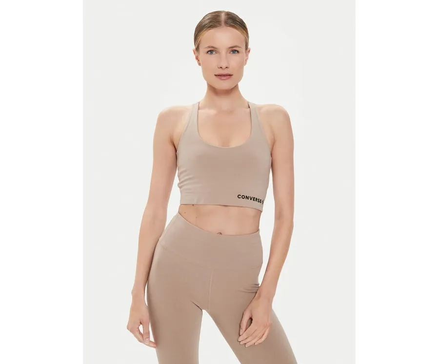 obrazek 1 Converse Biustonosz top W Wordmark Bra Top 10024540-A10 Beżowy