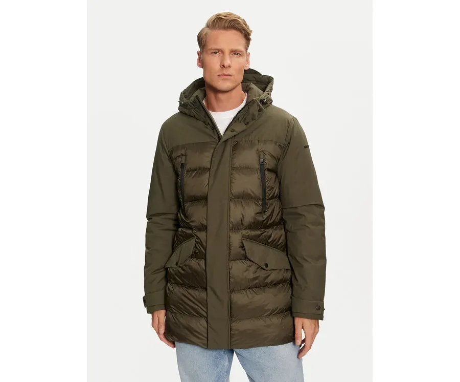 obrazek 1 Geox Kurtka zimowa Sapienza M4628K TC188 F1789 Khaki Regular Fit
