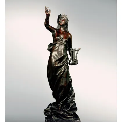 Picture Bronze sculpture Venus with a lyre - Fonderia Artistica Ruocco