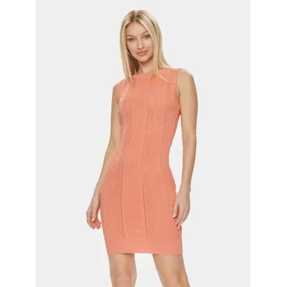 Zdjęcie Guess Sukienka dzianinowa Es Sl Adaline W4GK11 Z2U00 Koralowy Slim Fit
