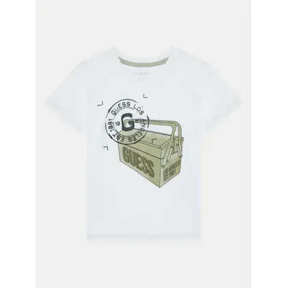 Zdjęcie Guess T-Shirt N5RI27 K8HM4 Biały Regular Fit