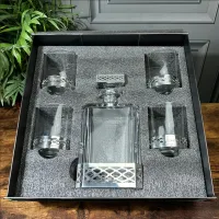 Picture Decanter and glasses for whiskey from an English manufacturer