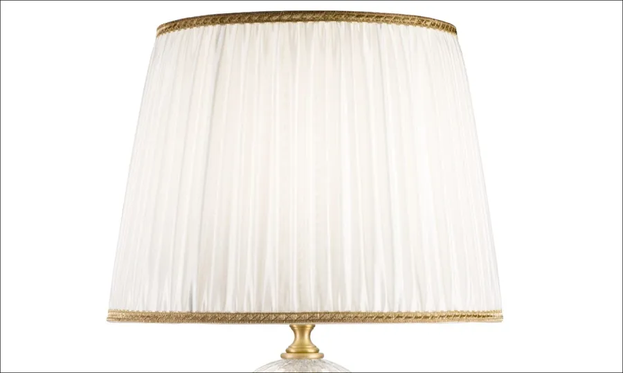 obrazek 2 Piękna lampa stołowa z metalową podstawą i ręcznie wykonanymi kulami ze szkła Murano – Il Paralume Marina