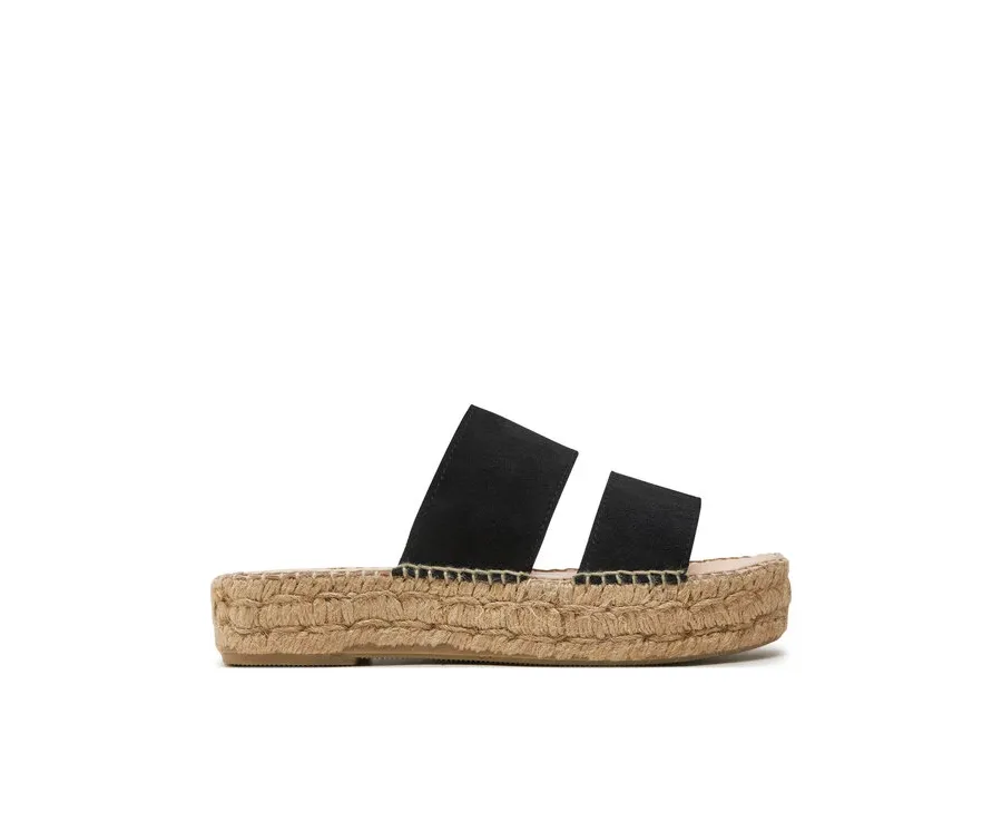 obrazek 1 Manebi Espadryle Hamptons Double Sole 2 Bands Sandals K 1.0 JB Czarny