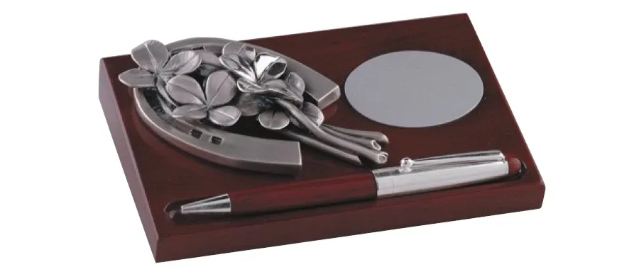 picture 1 Pen stand with horseshoe for luck - Astra Argenti