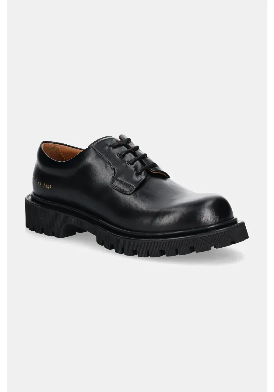 obrazek 1 Common Projects półbuty skórzane Chunky Derby męskie kolor czarny 2451