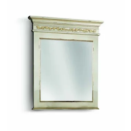 Zdjęcie Duże antyczne prostokątne lustro