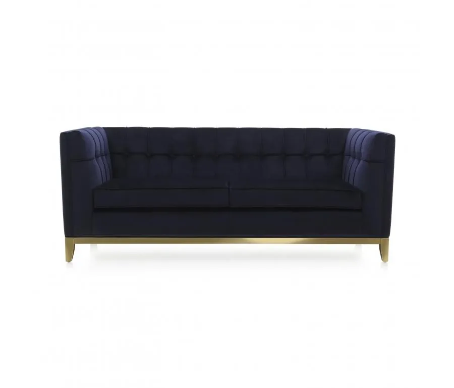 obrazek 2 Purpurowa elegancka sofa 3-osobowa w nowoczesnym stylu - Sevensedie