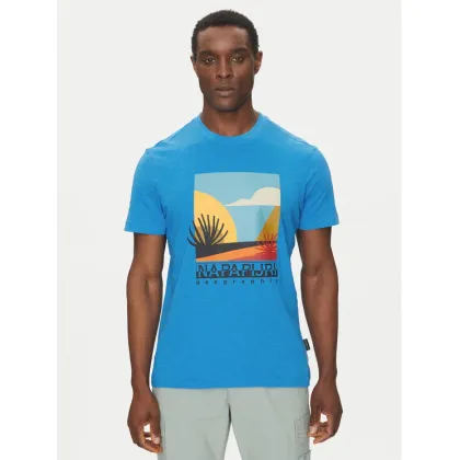 Zdjęcie Napapijri T-Shirt S-Arbia NP0A4IE3 Niebieski Regular Fit