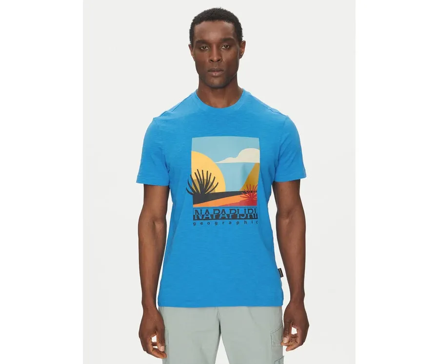 obrazek 1 Napapijri T-Shirt S-Arbia NP0A4IE3 Niebieski Regular Fit