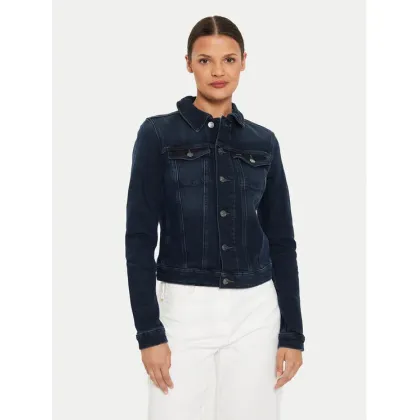 Zdjęcie Tommy Jeans Kurtka jeansowa Vivianne DW0DW18554 Granatowy Slim Fit