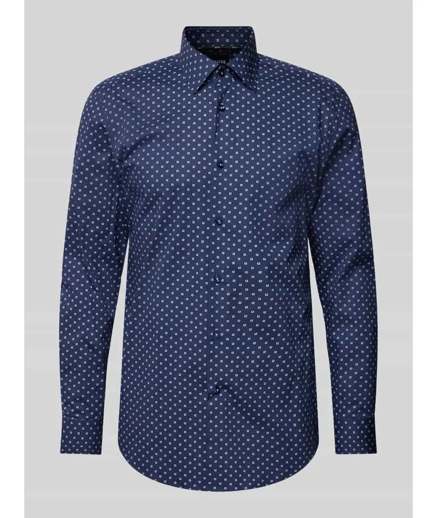 obrazek 1 Koszula biznesowa o kroju slim fit z kołnierzykiem typu kent model ‘Hank’