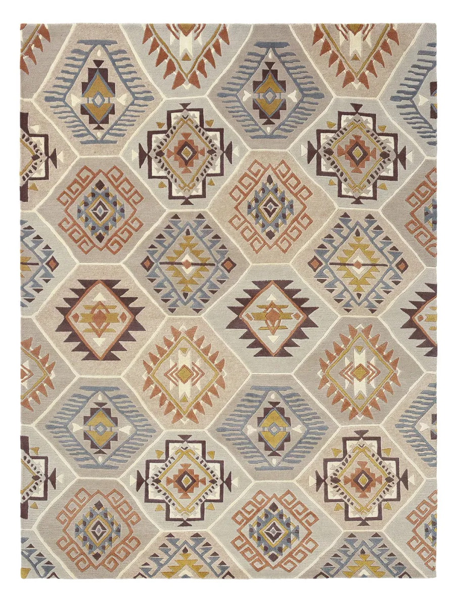 Beżowy Dywan Geometryczny - YARA NOMAD 33401