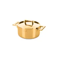 Zdjęcie Wyjątkowy włoski duży garnek 22 cm wykonany ze stali nierdzewnej