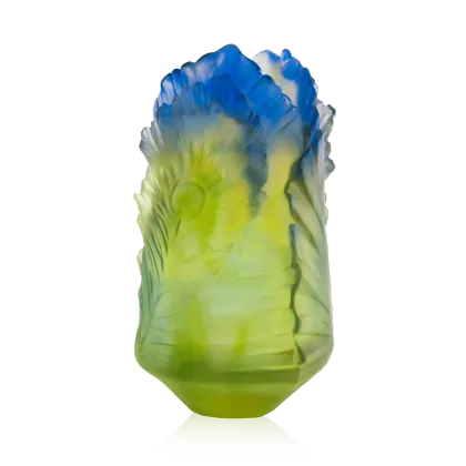 Zdjęcie Niepowtarzalny mały kryształowy wazon – Egzotyczny Kwiat Pawia