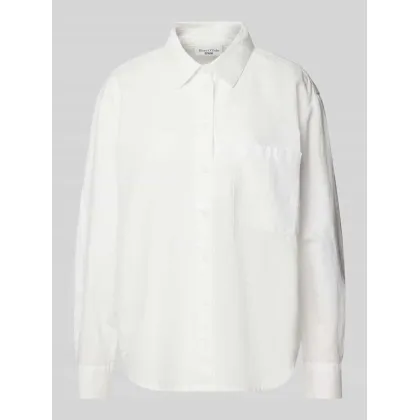 Zdjęcie Lniana bluzka z kieszenią na piersi