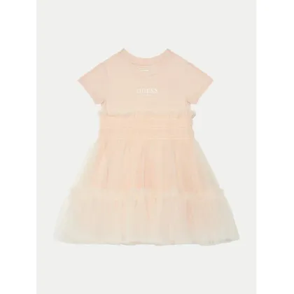 Zdjęcie Guess Sukienka elegancka K5RK14 K6YW0 Koralowy Regular Fit