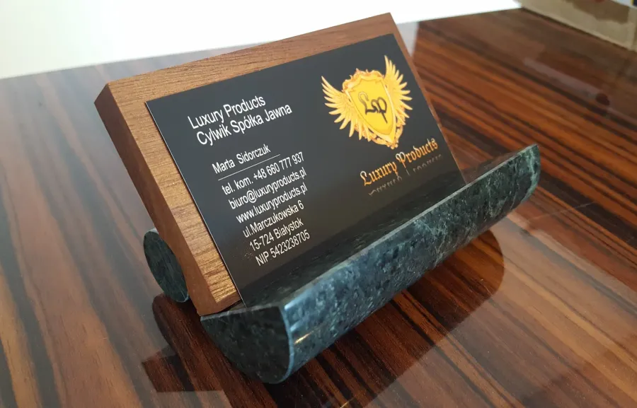 picture 1 Marble name card holder