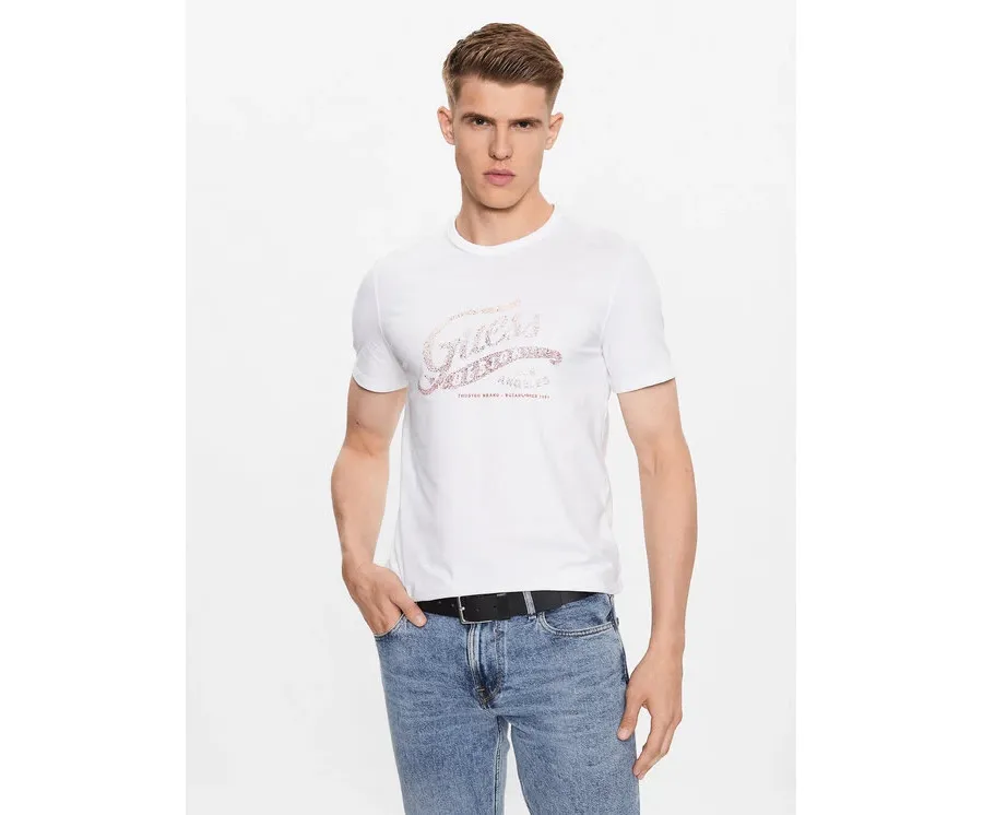 obrazek 1 Guess T-Shirt M3YI27 J1314 Biały Slim Fit