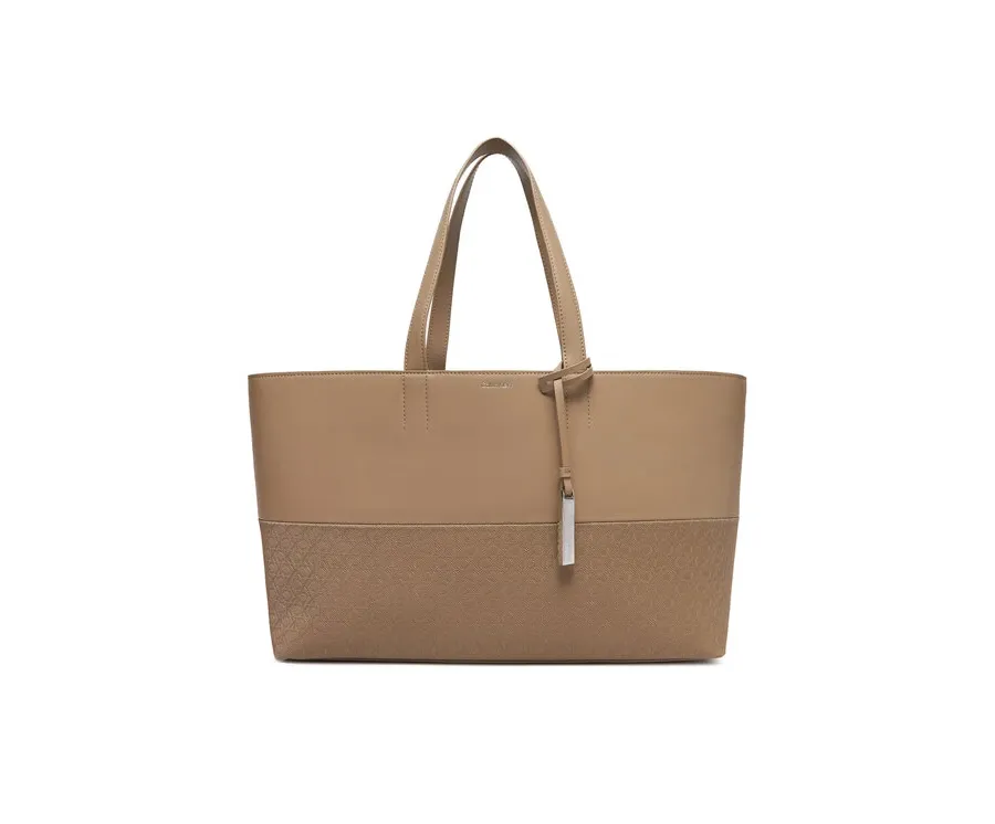 obrazek 1 Calvin Klein Torebka Ck Mixmedia Shopper_Mono K60K613166 Beżowy
