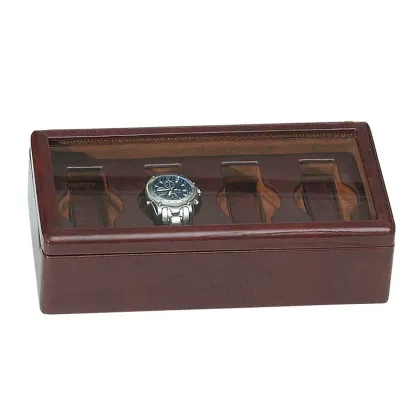 Zdjęcie Eleganckie pudełko do zegarków - na 4 sztuki